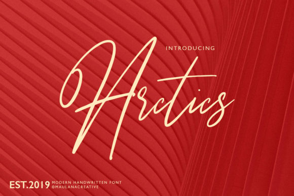 Arctics: A Script Font for Editorial Elegance