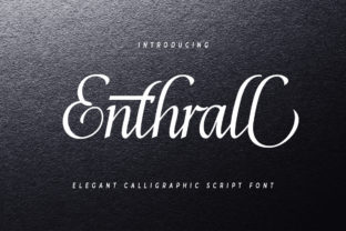 Enthrall: The Script Font That Elevates Your Digital Brand