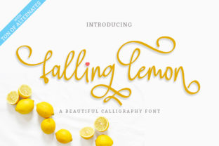 Falling Lemon: The Script Font That Elevates Your Brand