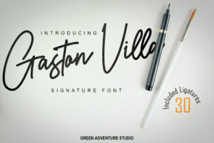 Gaston Villa: A Script Font for Campaign Creativity