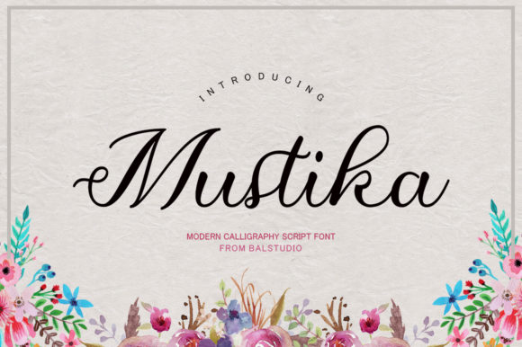 Mustika: The Script Font That Elevates Your Craft Projects