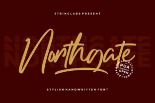 Northgate: A Script Font That Elevates Your Craft Projects