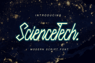 Science Tech: A Script Font for Modern Editorial Design