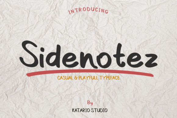 Sidenotez: A Script Font for Campaign Creativity