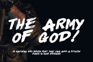 The Army of God Font: A Stylish Script for Handmade Creators