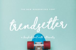 Trendsetter: A Script Handwritten Font for Modern Web Design